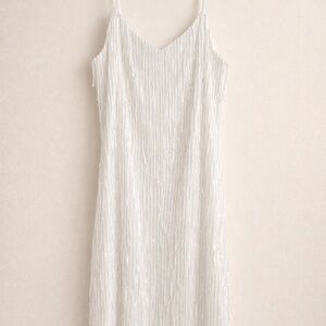 NWT Francesca's White Sequin Dress